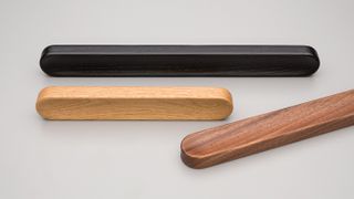 SHELF HANDLE 160MM BLACK STAIN