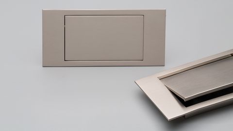 PUSH HANDLE 96MM  BRUSHED NICKEL