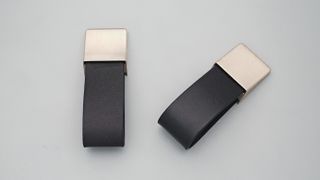 STRAP PULL 16MM BLACK LEATHER WITH STAINLESS EFFECT