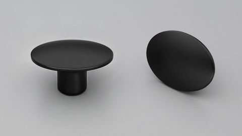 DOME KNOB 50MM BLACK PAINT MATT#7