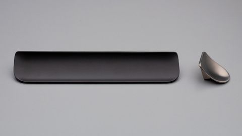 SKI LIP PULL HANDLE 16MM BLACK PAINT MATT#7