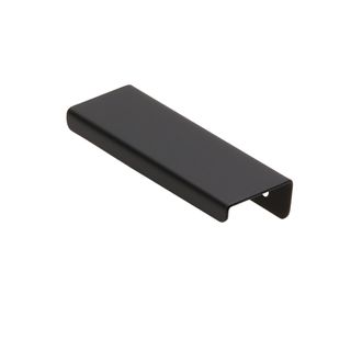 VJS LIP HANDLE MATT BLACK 100MM