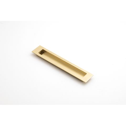 SLIDE FLUSH PULL PULL SATIN BRASS