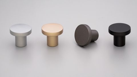 BELL KNOB 30MM MATT SILVER
