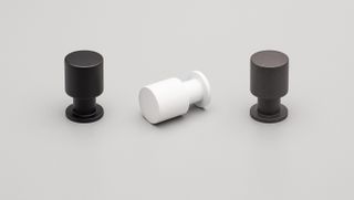 EIBAR KNOB 20MMØ STAINLESS STEEL WHITE POWDER COAT#3
