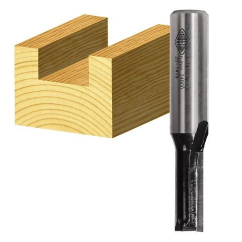 STRAIGHT BIT 2 FLUTE END CUTTING 32MM, 1/2 SHK