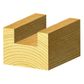 STRAIGHT BIT 2 FLUTE END CUTTING 32MM, 1/2 SHK