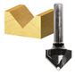 VEE GROOVE BIT 31.3 X 90 DEG TCT 1/2 SHK
