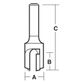 HINGE MORTISE BIT CARBIDE TIPPED 1/2" SHANK