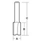 ROUTER BIT STRAIGHT 12MM
