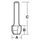 ROUTER BIT 22' FLUSH & BEVEL