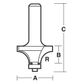 ROUTER BIT ROUND OVER 44MM