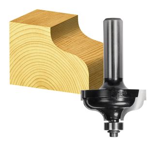 OGEE BIT 6.35MM RAD 2 FLT 1/2 SHK W/BEAR