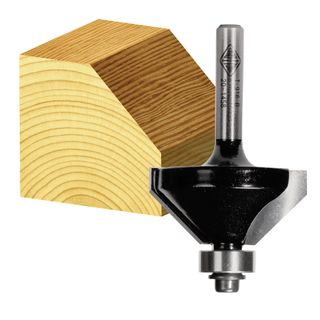 CHAMFERING BIT 45 DEG 2 FLT 1/S SHK W/BEAR