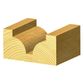 BEADING BIT 6.35MM TCT, 2 FLT 1/2 SHK