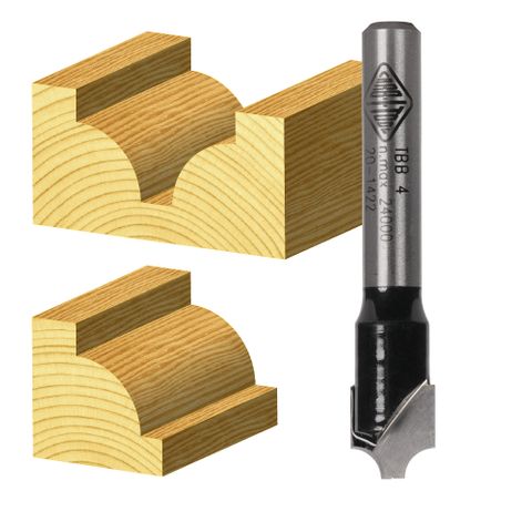 BEADING BIT 6.35MM TCT, 2 FLT 1/2 SHK