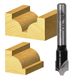 BEADING BIT 6.35MM TCT, 2 FLT 1/2 SHK