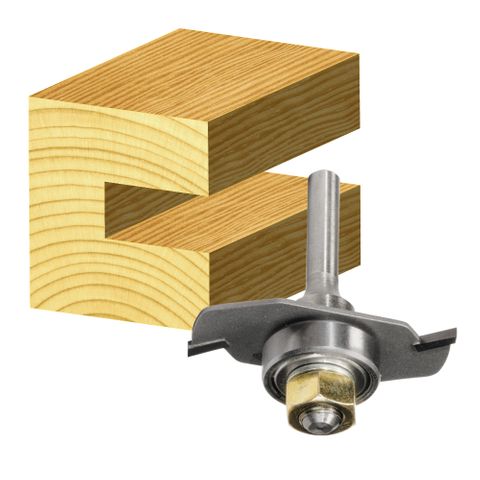 2 FLUTE SLOT CUTTER WITH BALL BEARING GUIDE 2.8MM