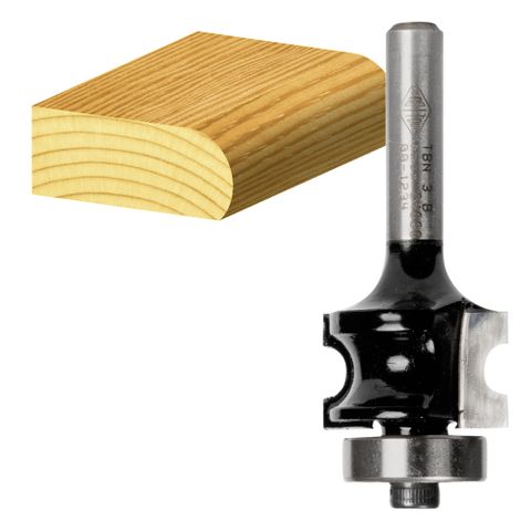 BULL NOSE RADIUS BIT 17/64 RAD TCT, 1/2 SHK