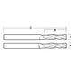 2 FLUTE FINISHING SPIRAL BIT DOWN CUT 1/4