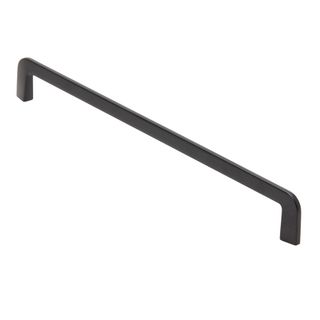 VJS HANDLE 1378 BLACK 256MM (S/LINE 'D' ROUNDED)