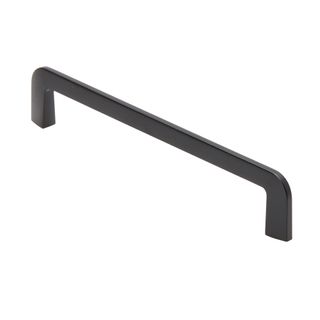 VJS HANDLE 1378 BLACK 160MM (S/LINE 'D' ROUNDED)