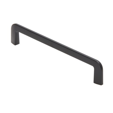 VJS HANDLE 1378 BLACK 160MM (S/LINE 'D' ROUNDED)