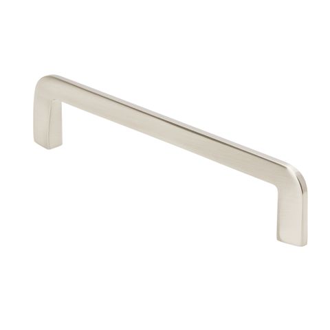 VJS HANDLE 1378 BRUSHED NICKEL160MM (S/LINE 'D' ROUNDED)