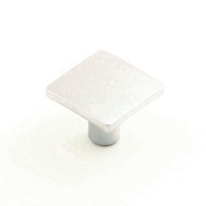 TILE KNOB SATIN CHROME