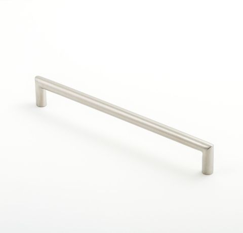 TUBULAR HANDLE 224MM SATIN S/STEEL (CASTELLA)