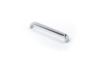 STAPLE HANDLE 160MM POLISHED CHROME (CASTELLA)