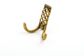 VENETIAN HOOK 86MM DOUBLE ANTIQUE BRASS (CASTELLA)