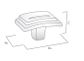 CHISEL KNOB 38MM PEWTER (CASTELLA)