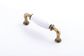 MANOR HANDLE 96MM WHITE/ANTIQUE BRASS (CASTELLA)