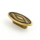 NOUVEAU KNOB 32MM OVAL PEWTER (CASTELLA)