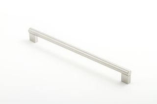FLUTE HANDLE 288MM SATIN STAINLESS STEEL (CASTELLA)