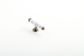 ESTATE KNOB WHITE CRACKLE/PEWTER