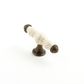 ESTATE KNOB CREAM CRACKLE/ANTIQUE BRASS