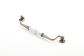 ESTATE HANDLE WHITE CRACKLE/PEWTER