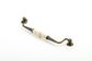 ESTATE HANDLE CREAM CRACKLE/ANTIQUE BRASS
