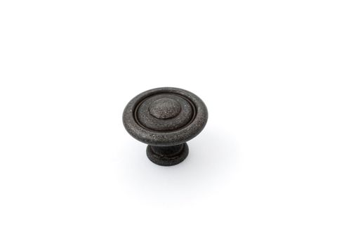 SHAKER KNOB 35MM FLUTED ANTIQUE BLACK (CASTELLA)