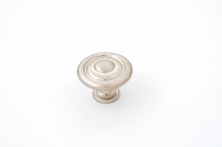 SHAKER KNOB 35MM FLUTED SATIN NICKEL (CASTELLA)