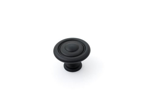 SHAKER KNOB 35MM FLUTED MATT BLACK (CASTELLA)