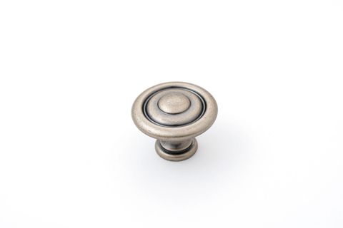 SHAKER KNOB 35MM FLUTED PEWTER (CASTELLA)