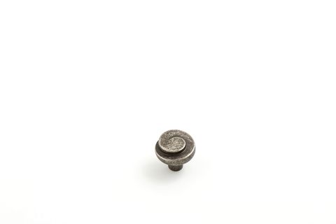 PLUME KNOB 30MM RUSTIC TIN (CASTELLA)