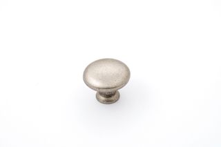 SHAKER KNOB 30MM PLAIN PEWTER (CASTELLA)