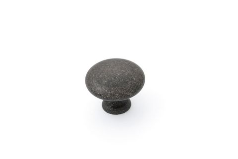 SHAKER KNOB 35MM PLAIN ANTIQUE BLACK (CASTELLA)