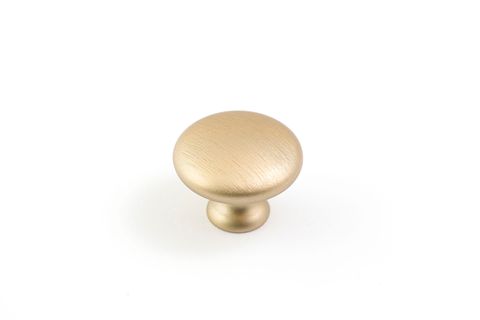 SHAKER KNOB 35MM PLAIN SATIN BRASS (CASTELLA)