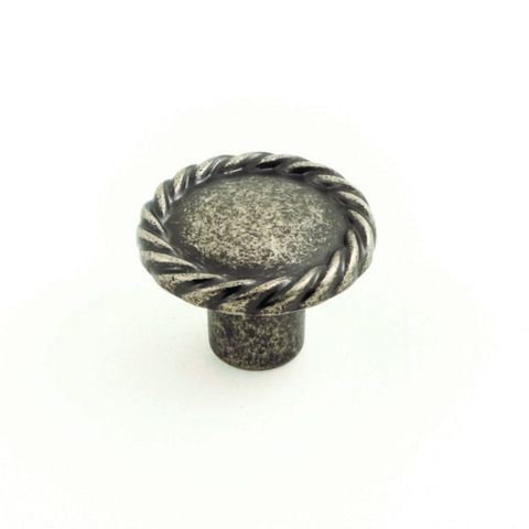 REGENT KNOB 34MM RUSTIC TIN (CASTELLA)
