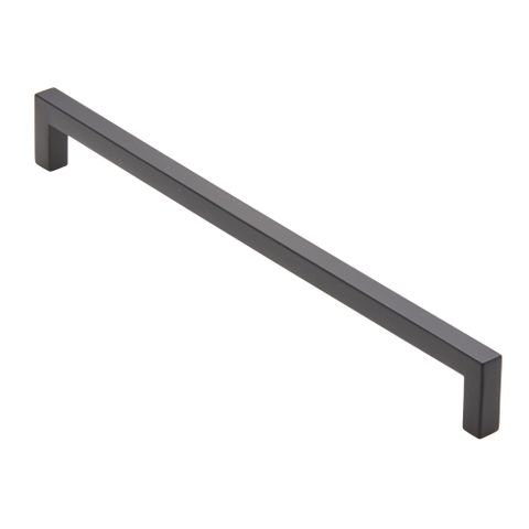 HANDLE SQ MATT BLACK 8X256MM
